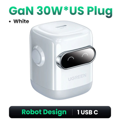 UGREEN 65W 30W GaN Charger US Plug Fast Charger for iPhone