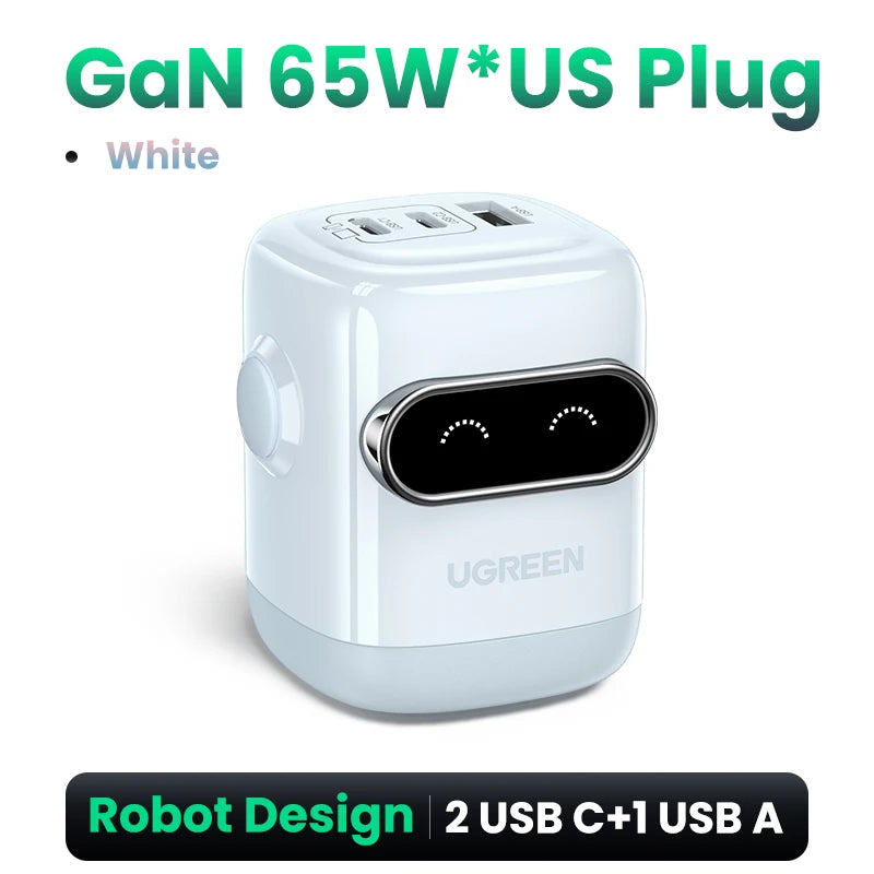 UGREEN 65W 30W GaN Charger US Plug Fast Charger for iPhone