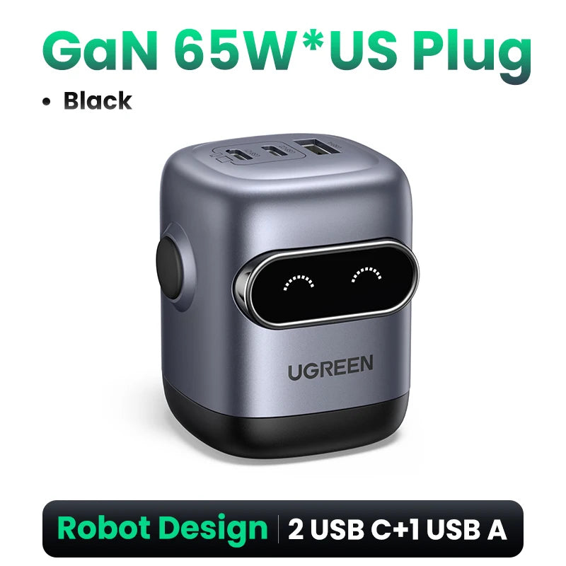 UGREEN 65W 30W GaN Charger US Plug Fast Charger for iPhone