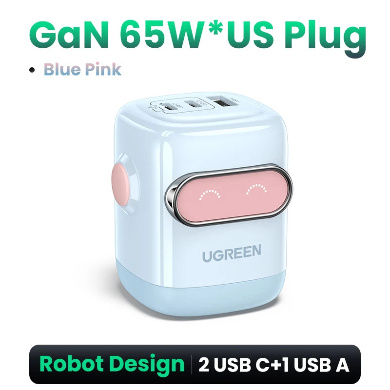 UGREEN 65W 30W GaN Charger US Plug Fast Charger for iPhone